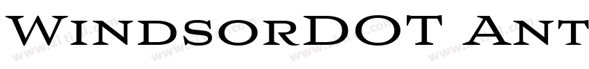 WindsorDOT AntiqueBo字体转换